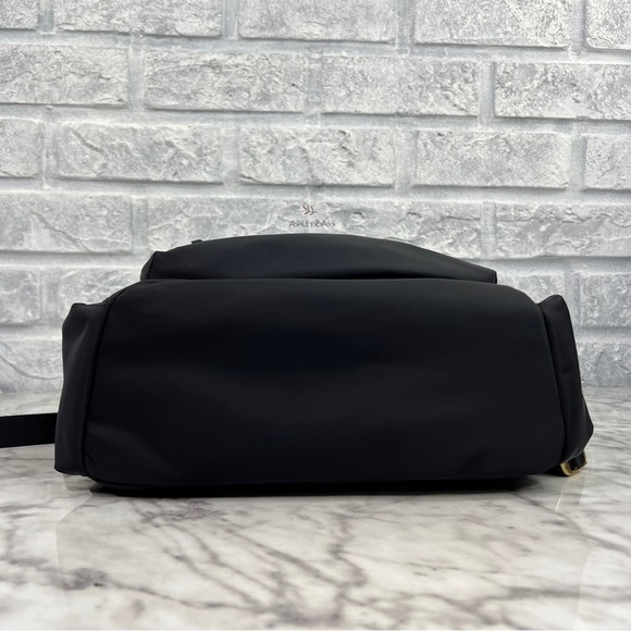 Tory Burch Ella Nylon Backpack In Black - Picture 7 of 13